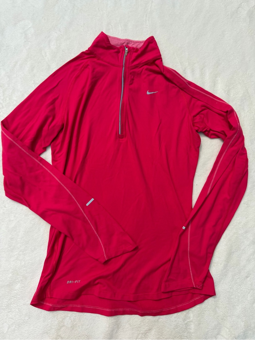 Nike Pink Dri-FIT Half-Zip Pullover